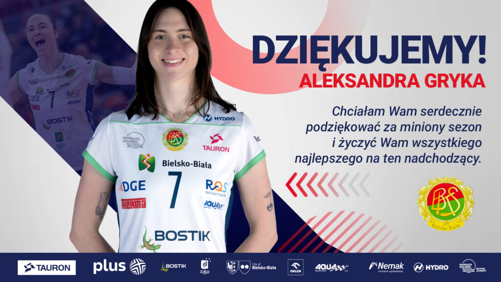 Aleksandra Gryka opuszcza bialski klub!