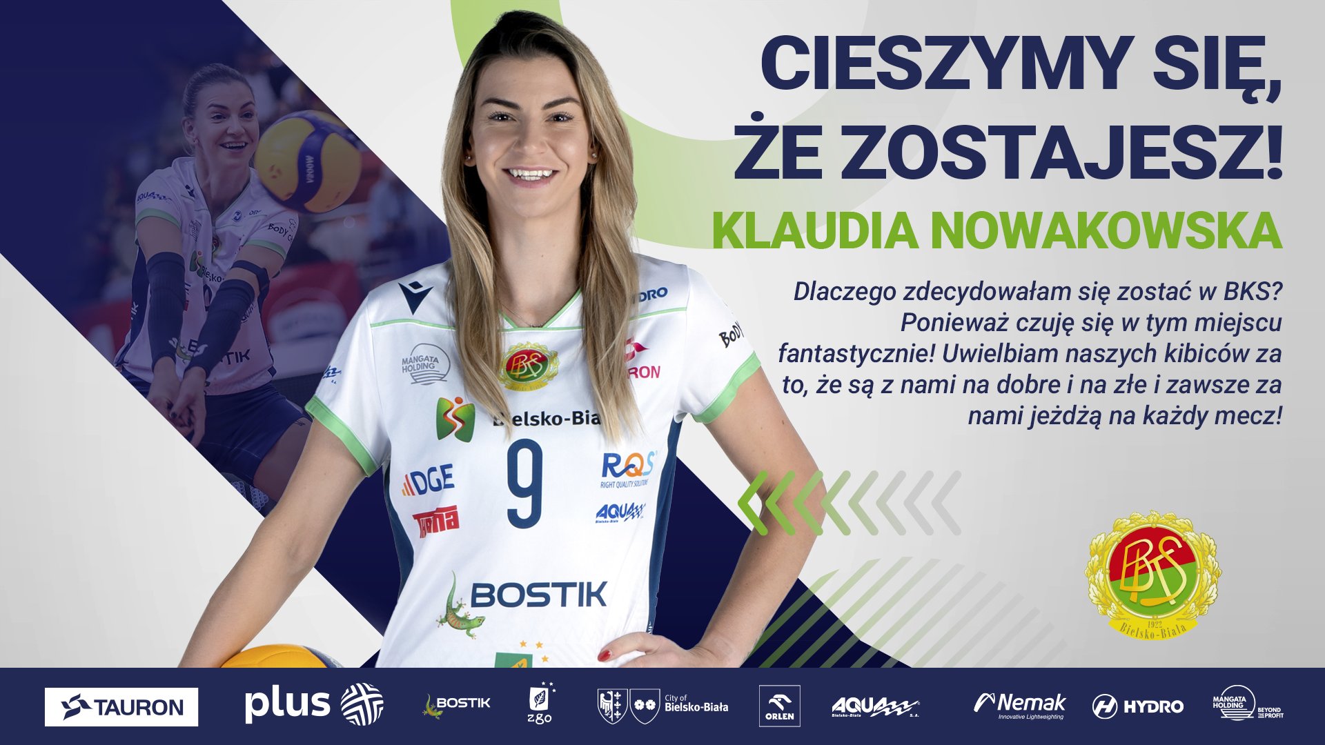 Klaudia Nowakowska zostaje w bialskim klubie!