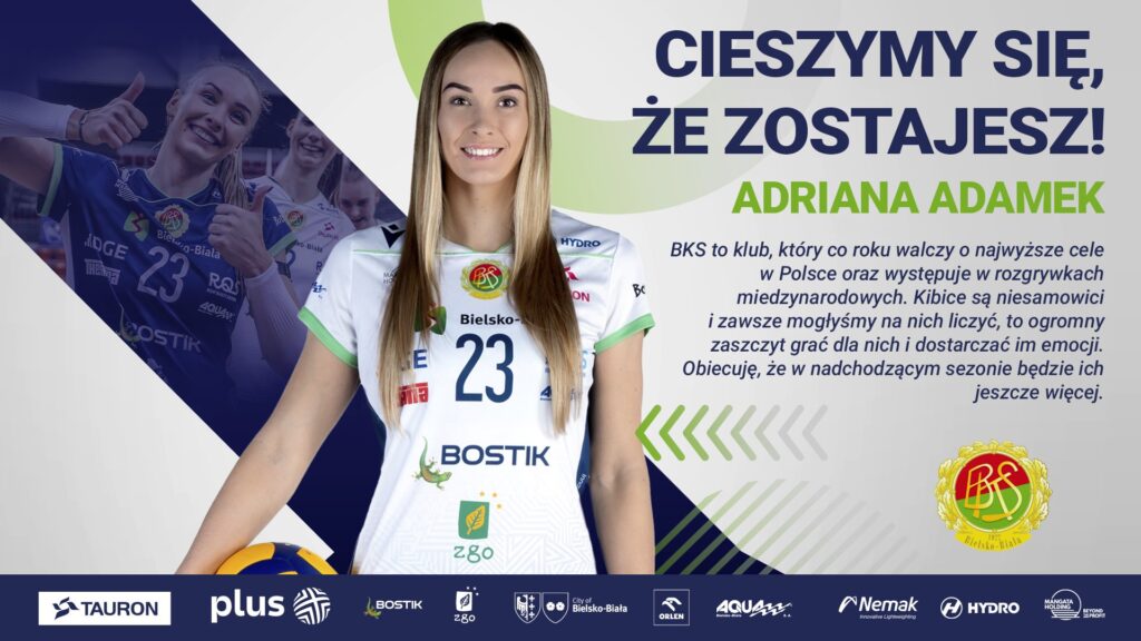 Adriana Adamek zostaje w bialskim klubie!