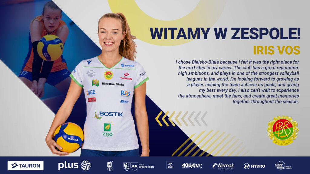 Iris Vos nową siatkarką bialskiego klubu!