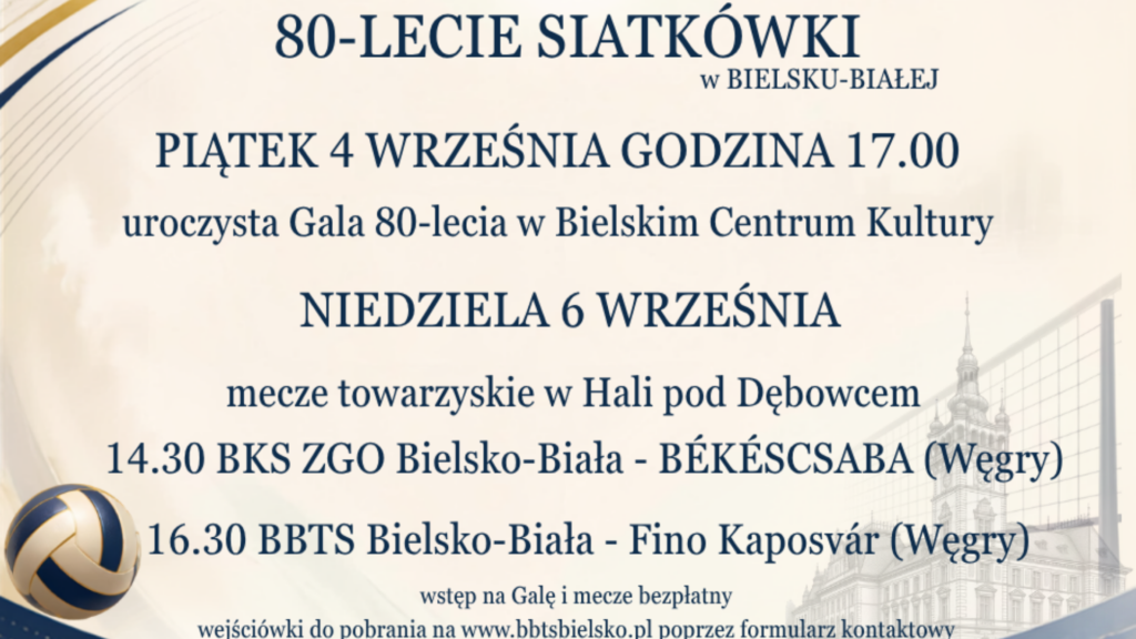 Uroczystość 80-lecia siatkówki w Bielsku-Białej!